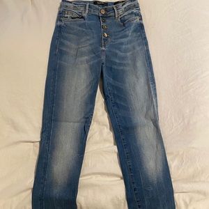 Guess sparkly high rise jeans